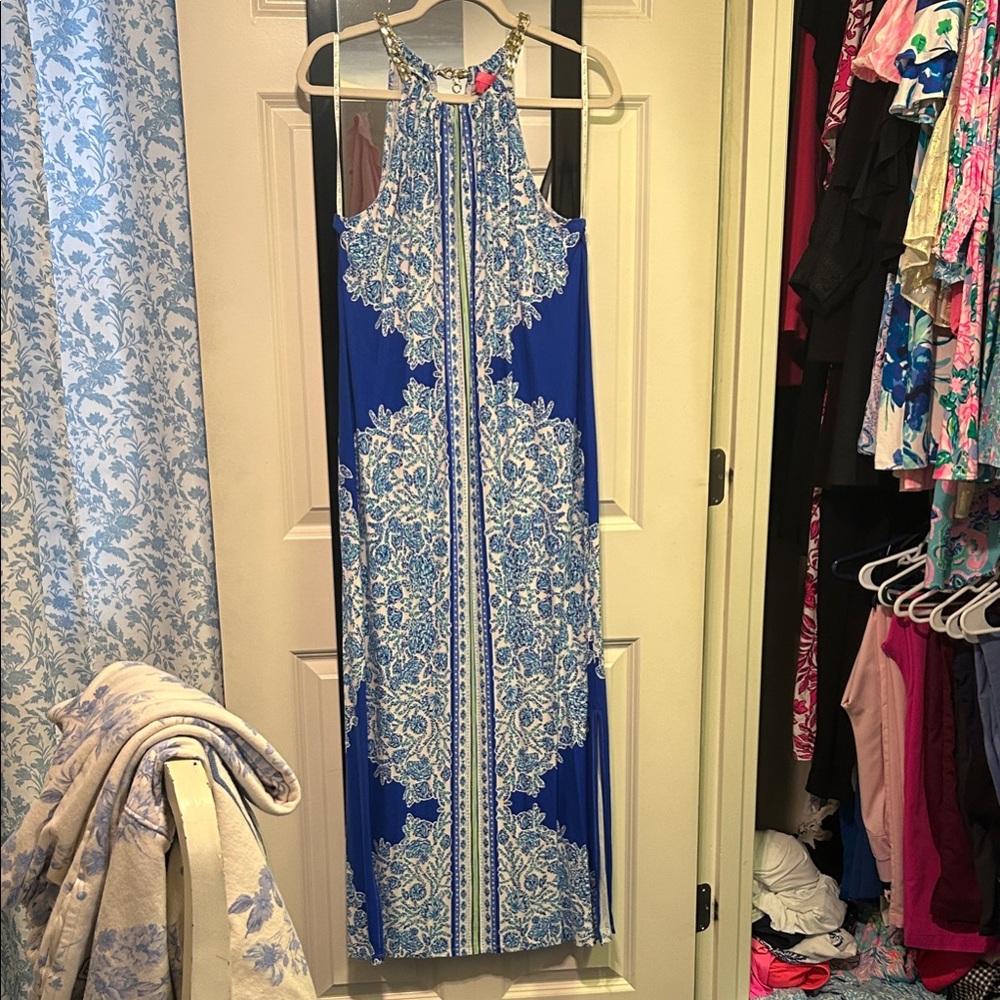 Lilly Pulitzer Bingham  Blue and White Patterned Dress